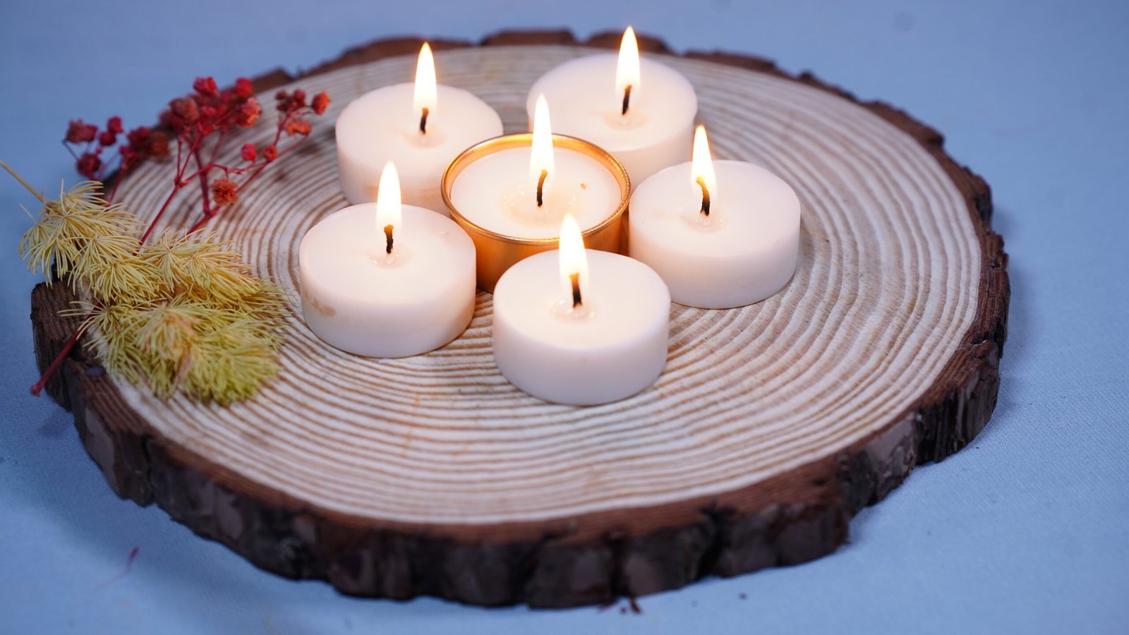 Eco Tea Light Kit — 2 Reusable Metal Cups + 10 Soy Refills (Unscented)