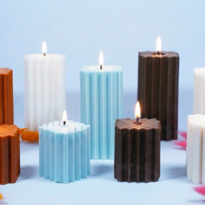 tasvii-ribbed-soy-wax-pillar-candle-chocolate-brown