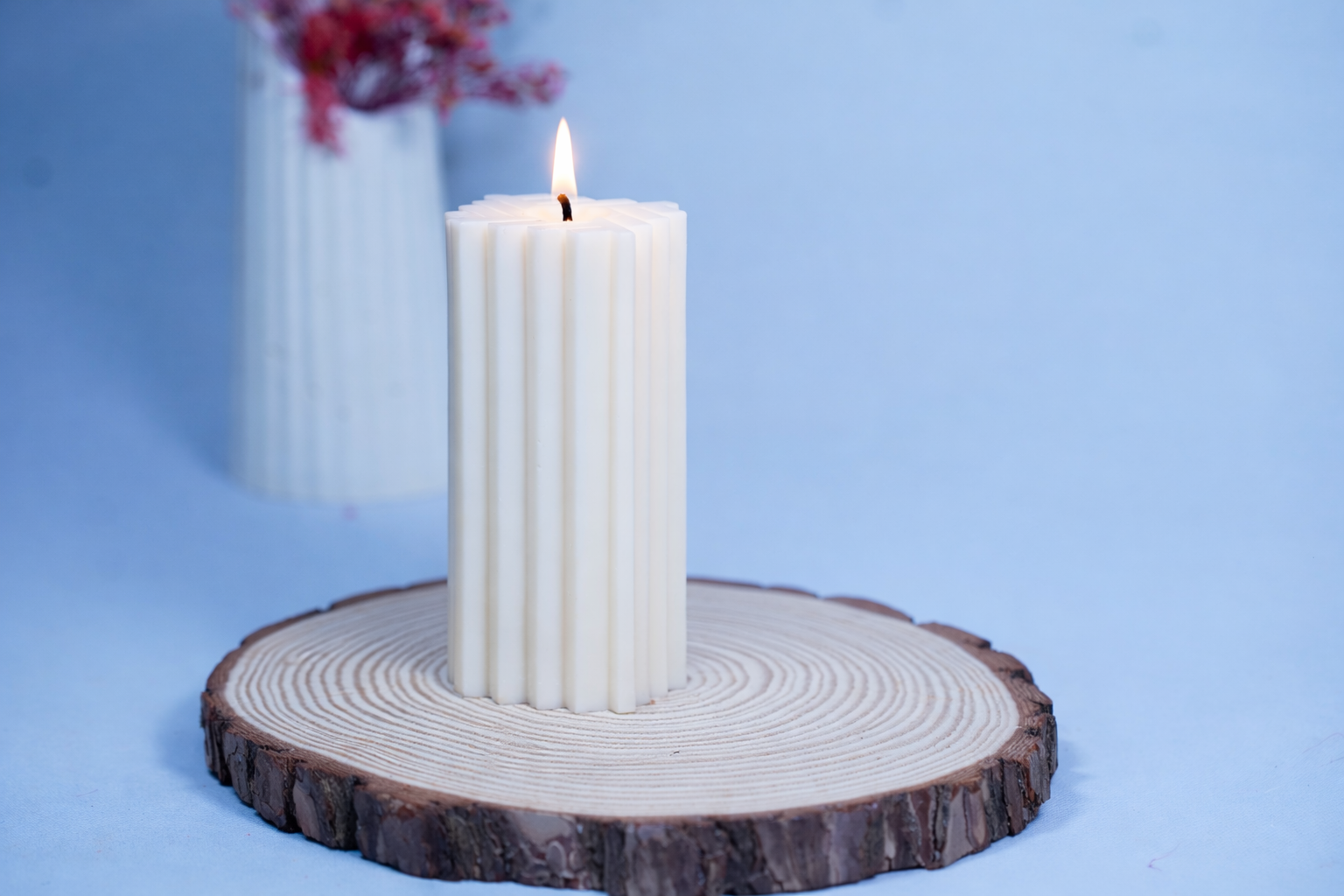 tasvii-ribbed-soy-wax-pillar-candle-cloud-dancer