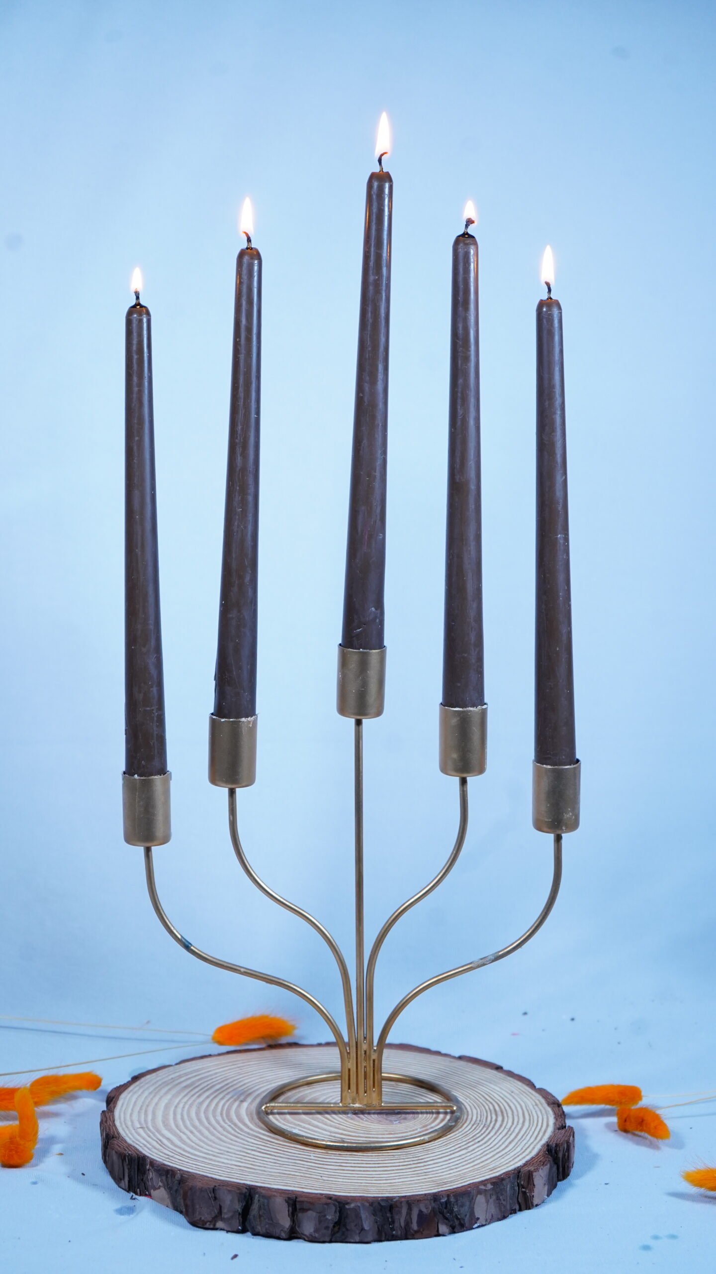 tasvii-taper-soy-wax-pillar-candle-chocolate-brown