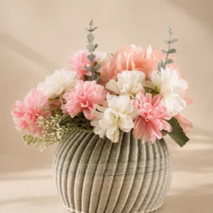 Ribbed Pebble Vase